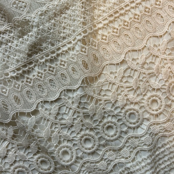 Cream  Women’s Size Large Lace Skirt Bohemia Festival Concert - Picture 7 of 7